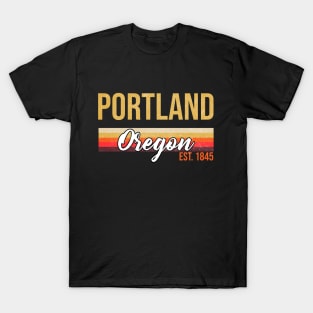 Portland Oregon Established Retro Vintage T-Shirt